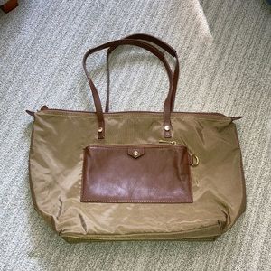 Cute Boulevard Bag- tan and red!